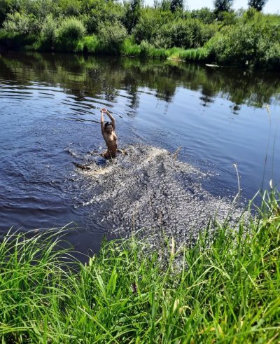 Отлично на берегу реки летом с оральным удовольствием
