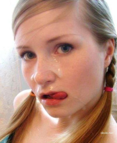 Красотки обожают получать кончу на мордашку