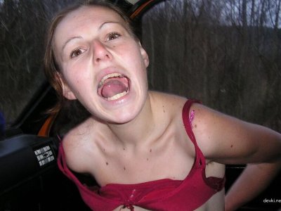 Оттрахал развратницу в машине!