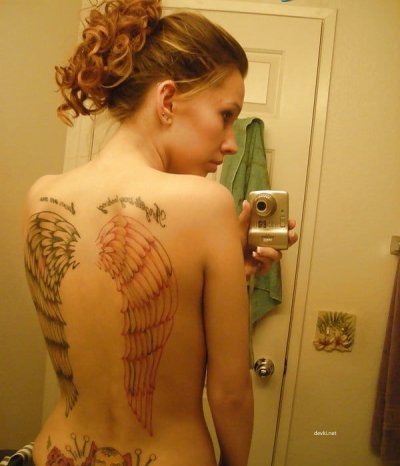 Красотка с ангельскими крылышками - новое порно видео!