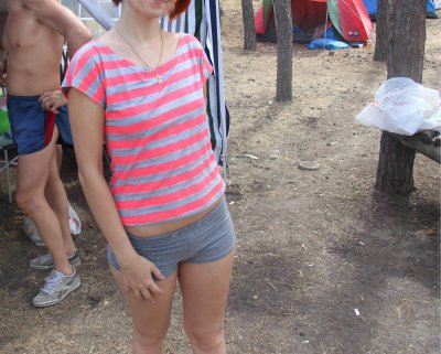 Отличный трах на свежем воздухе с огненной супругой