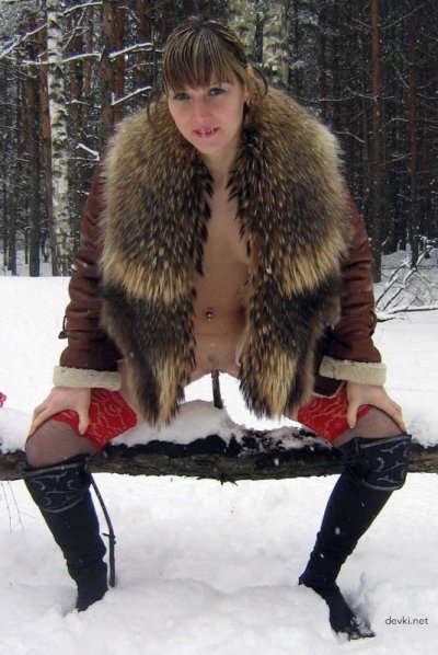 Сделала фотосессию на снегу